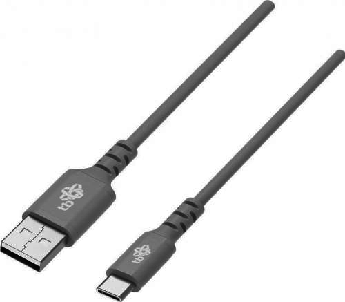TB Kabel USB-USB C 2m silikonowy szary Quick Charge