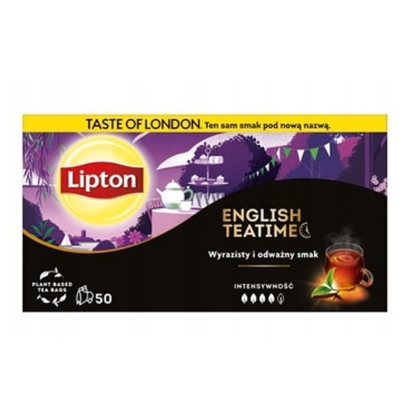 Lipton English Teatime Herbata czarna 100g 50 torebki
