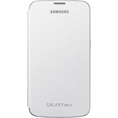 Samsung oryginalny ochronna wyświetlacza klapkę/Flip Cover EFC-1j9faegstd (kompatybilny z GALAXY Note 2/Note 2 LTE) w Amber Brown, Galaxy Mega, biały