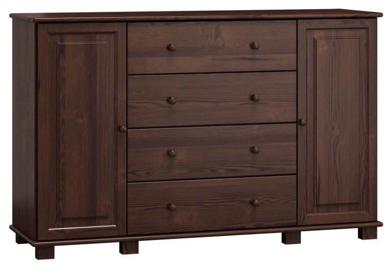 Komoda drewniana sosnowa nr58 g42 orzech