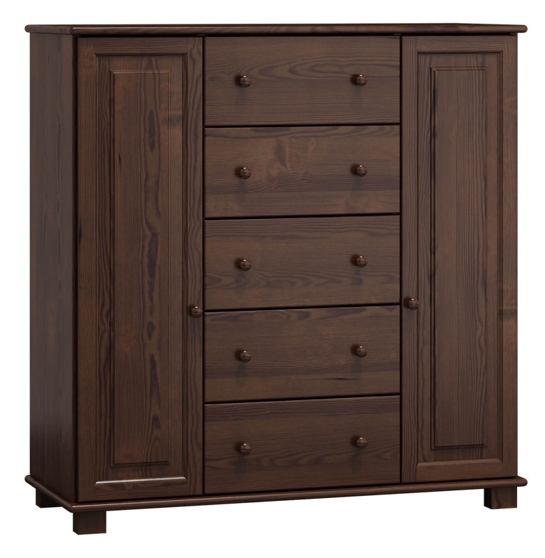 Komoda drewniana sosnowa nr60 g47 orzech