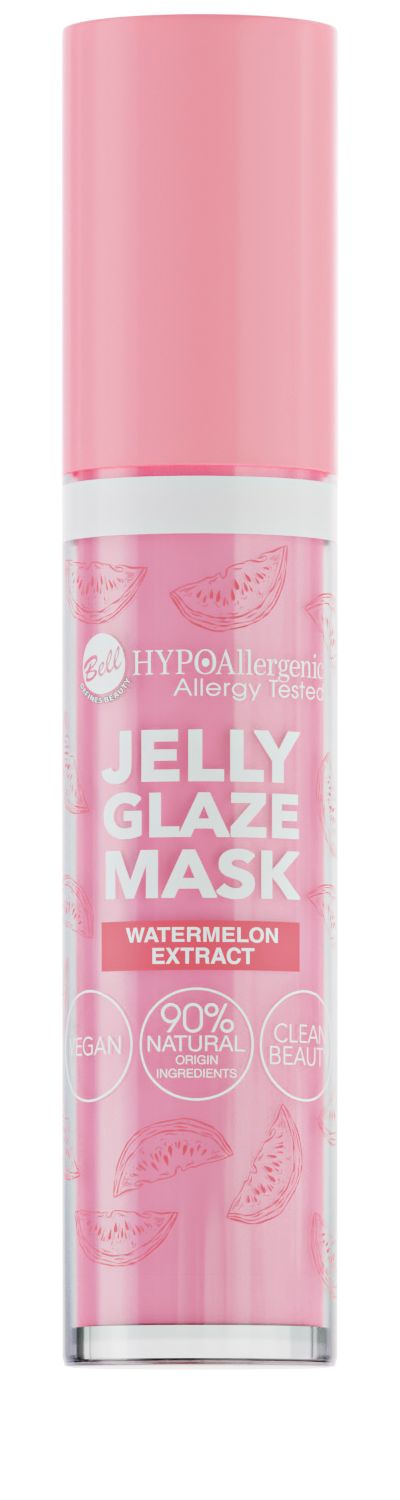 Bell HYPO Jelly Glaze Lip Mask 01, hypoalergiczna regenerująca maska do ust w galaretce, 4,3g