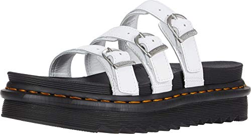 Dr. Martens Sandały damskie Blaire Slide, Biała skóra hydro - 36 EU