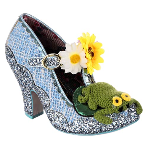 Irregular Choice SS23 Szpilki Lily Leapfrog, niebieskie, 39 EU, NIEBIESKI, 39 EU
