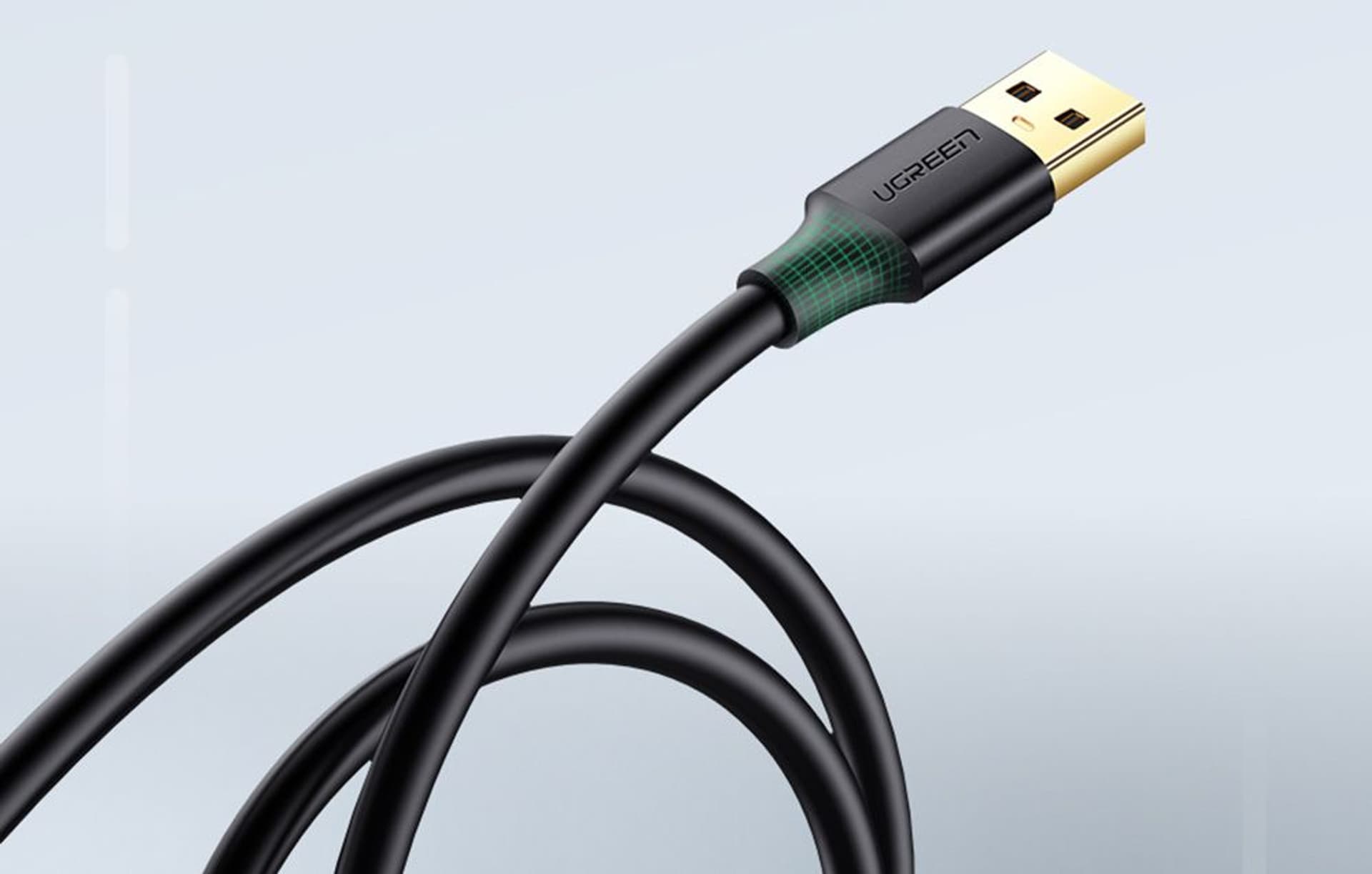 Kabel USB 3.0 UGREEN 10368B, męski, 1m (czarny)