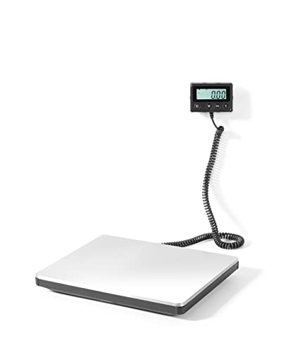 Hendi Cyfrowa waga kuchenna, Waga, Waga, Do 200 Kg, Dokładność 10-50 gr, Czytanie w kg lub lb, Wyświetlacz LCD o niskim zużyciu energii, 2 baterie AAA w zestawie, 298 x 248 x 37 mm, Stal nierdzewna