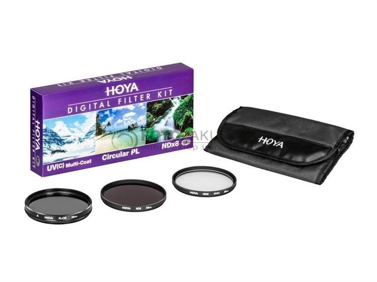 Hoya zestaw UV HMC (C), PL-CIR ,NDX8 46mm