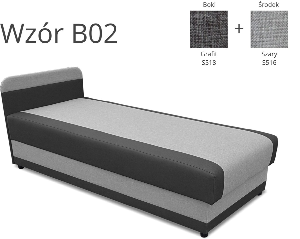 Tapczan jednoosobowy z pojemnikiem na pościel 80x180 - Tålig