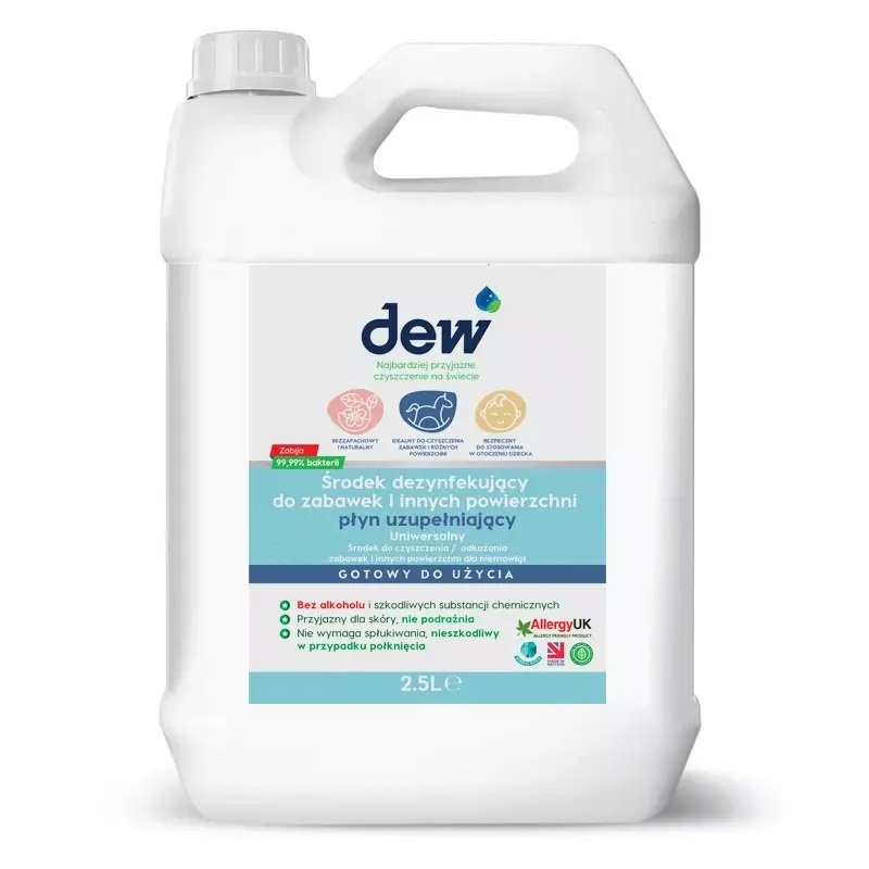 Płyn uzupełniający do mycia zabawek, 2.5l, Dew