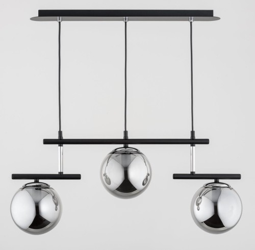Alfa Mohito 62239.40_00 lampa wisząca zwis 3x40W E14 chrom/czarna
