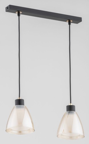 Alfa Anion 62263.40_54 lampa wisząca zwis 2x60W E27 czarna/złota