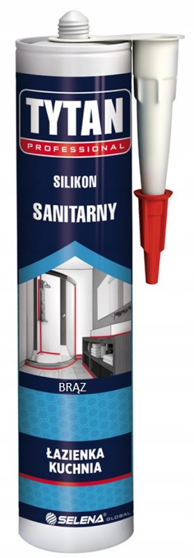 Silikon sanitarny Tytan brązowy 280 ml