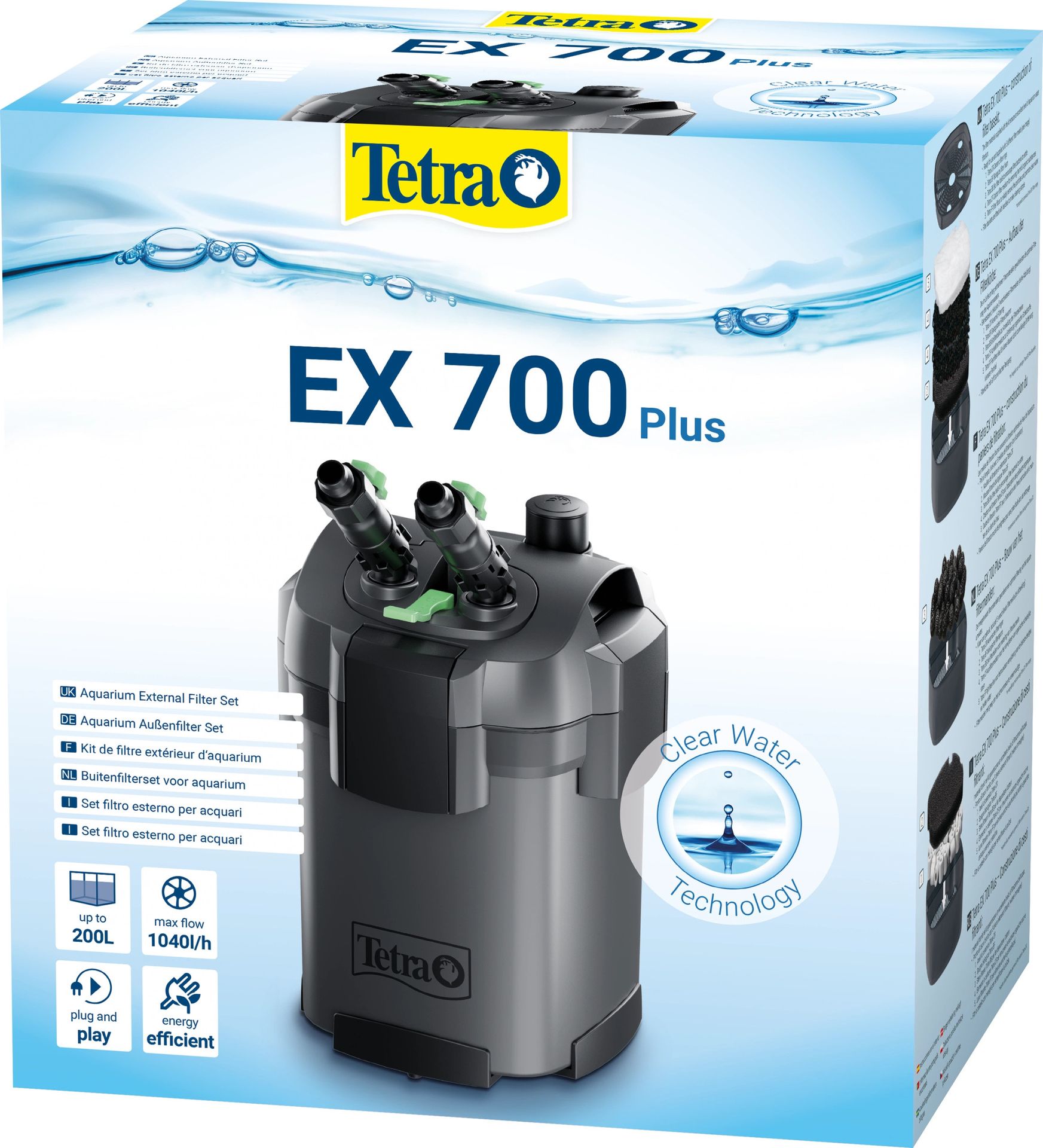 Tetra EX 700 Plus-filtr zewnętrzny do akw o pojemności 100