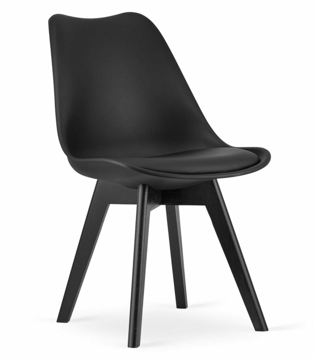 Krzesła MARK 3706 czarne, nogi czarne / 4 sztuki