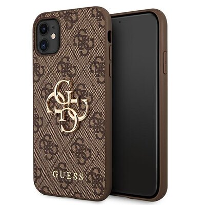 Guess 4G Big Metal Logo - Etui iPhone 11 brązowy 10_20540