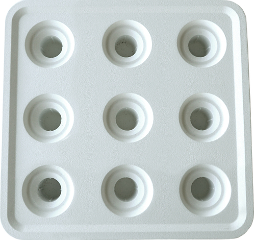 Świecznik Stumpastaken S białe aluminium