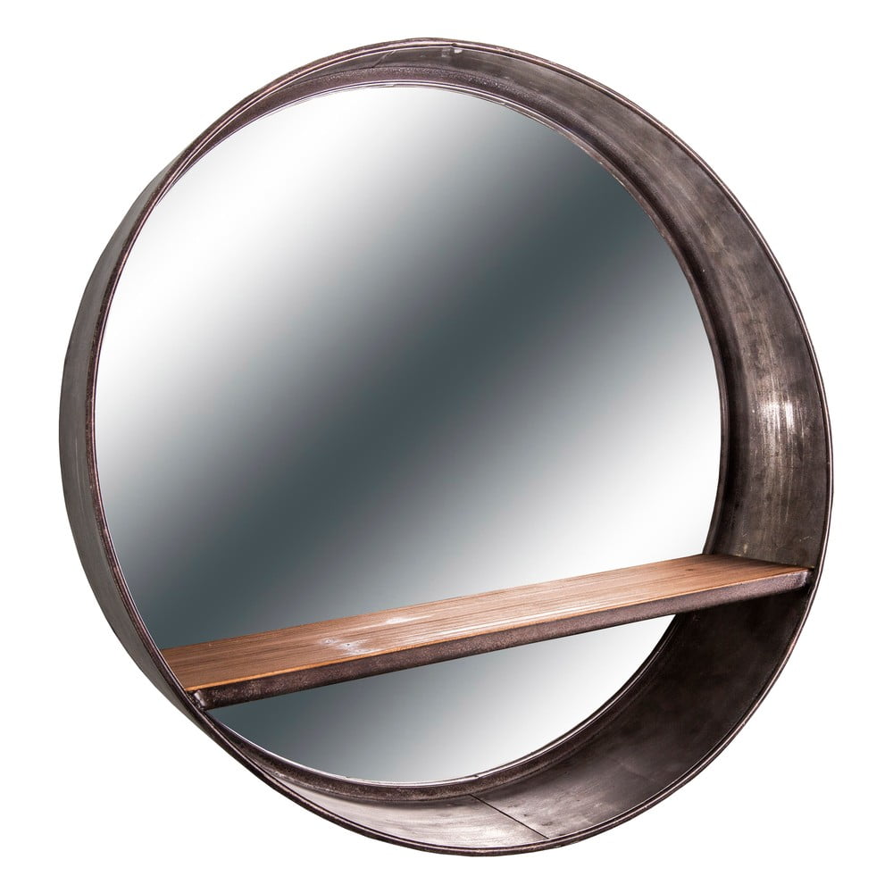 Lustro ścienne z półką ø 46 cm – Antic Line