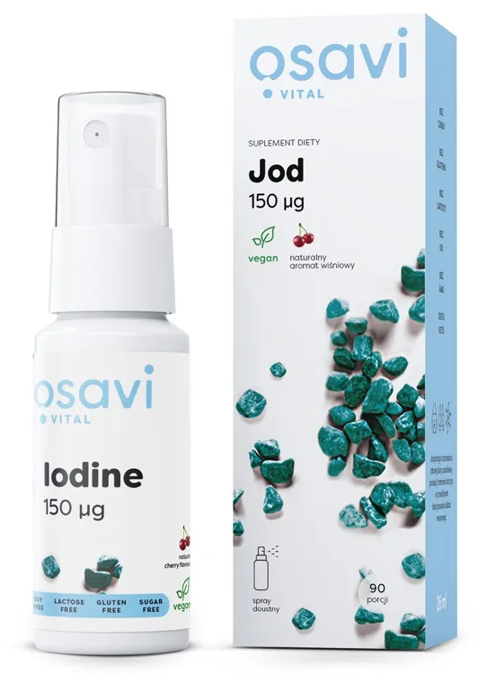 Osavi - Jod Spray Doustny, 150 µg, Wiśnia, 26 ml