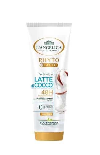 Angelica, Body Lotion Mleko kokosowe, 6 x 250 ml, krem do ciała odżywczy, z Phyto-ekstrakt kokosowy, sprawia, że skóra miękka i jasna, krem do ciała suchej skóry, bez parafenów ani silikonów