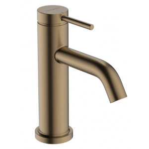HANSGROHE 73302140 Tecturis S Jednouchwytowa bateria umywalkowa 80 CoolStart z kompletem odpływowym, Brąz Szczotkowany