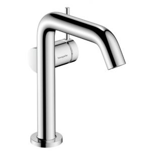 HANSGROHE 73340000 Tecturis S Jednouchwytowa bateria umywalkowa 150 Fine, CoolStart z kompletem odpływowym Push-Open Chrom