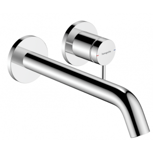HANSGROHE 73351000 Tecturis S Jednouchwytowa bateria umywalkowa ścienna, podtynkowa z wylewką 22,5 cm Chrom