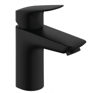 HANSGROHE 71107670 Logis Jednouchwytowa bateria umywalkowa 100 z kompletem odpływowym Push-Open Czarny Matowy