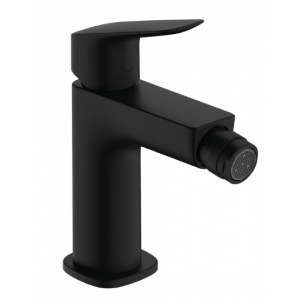 HANSGROHE 71201670 Logis Jednouchwytowa bateria bidetowa 110 Fine z kompletem odpływowym Czarny Matowy