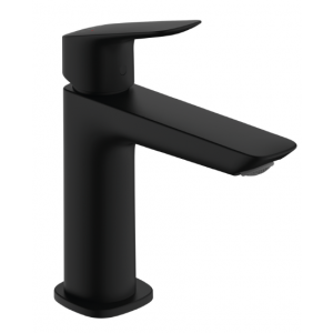 HANSGROHE 71251670 Logis Jednouchwytowa bateria umywalkowa 110 Fine z kompletem odpływowym Czarny Matowy