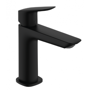 HANSGROHE 71252670 Logis Jednouchwytowa bateria umywalkowa 110 Fine z kompletem odpływowym Push-Open Czarny Matowy