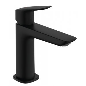 HANSGROHE 71254670 Logis Jednouchwytowa bateria umywalkowa 110 Fine, CoolStart z kompletem odpływowym Czarny Matowy