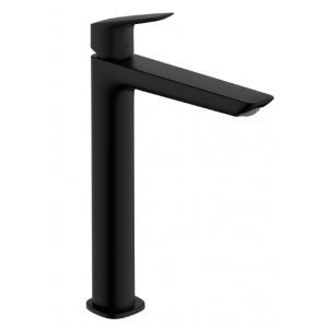 HANSGROHE 71257670 Logis Jednouchwytowa bateria umywalkowa 240 Fine z kompletem odpływowym Czarny Matowy