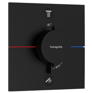 HANSGROHE 15572670 ShowerSelect Comfort E Bateria termostatyczna, podtynkowa do 2 odbiorników Czarny Matowy
