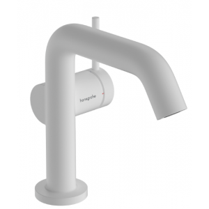 HANSGROHE 73320700 Tecturis S Jednouchwytowa bateria umywalkowa 110 Fine, CoolStart z kompletem odpływowym Push-Open Biały Matowy