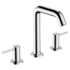 HANSGROHE 73330000 Tecturis S 3-otworowa bateria umywalkowa 150 z kompletem odpływowym Push-Open Chrom