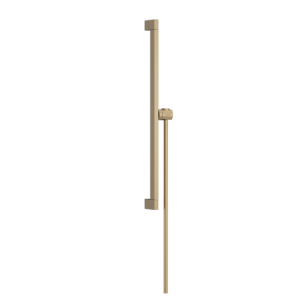 HANSGROHE 24404140 Unica Drążek prysznicowy E Puro 65 cm z suwakiem EasySlide i wężem przysznicowym Isiflex 160cm Brąz Szczotkowany