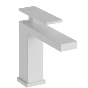 HANSGROHE 73010700 Tecturis E Jednouchwytowa bateria umywalkowa 110 z kompletem odpływowym, Biały Matowy