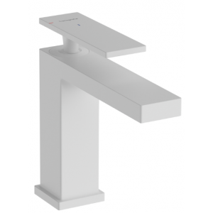 HANSGROHE 73014700 Tecturis E Jednouchwytowa bateria umywalkowa 110 CoolStart z kompletem odpływowym Biały Matowy