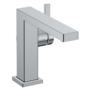 HANSGROHE 73020000 Tecturis E Jednouchwytowa bateria umywalkowa 110 Fine, CoolStart z kompletem odpływowym Push-Open Chrom