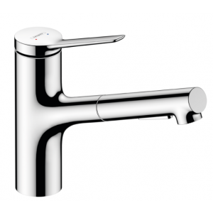 HANSGROHE 74821000 Zesis M33 Jednouchwytowa bateria kuchenna 150, metalowa wyciągana wylewka, 2jet, sBox Chrom