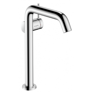 HANSGROHE 73372000 Tecturis S Jednouchwytowa bateria umywalkowa 240 Finie do umywalek nablatowych, CoolStart bez kompletu odpływowego Chrom