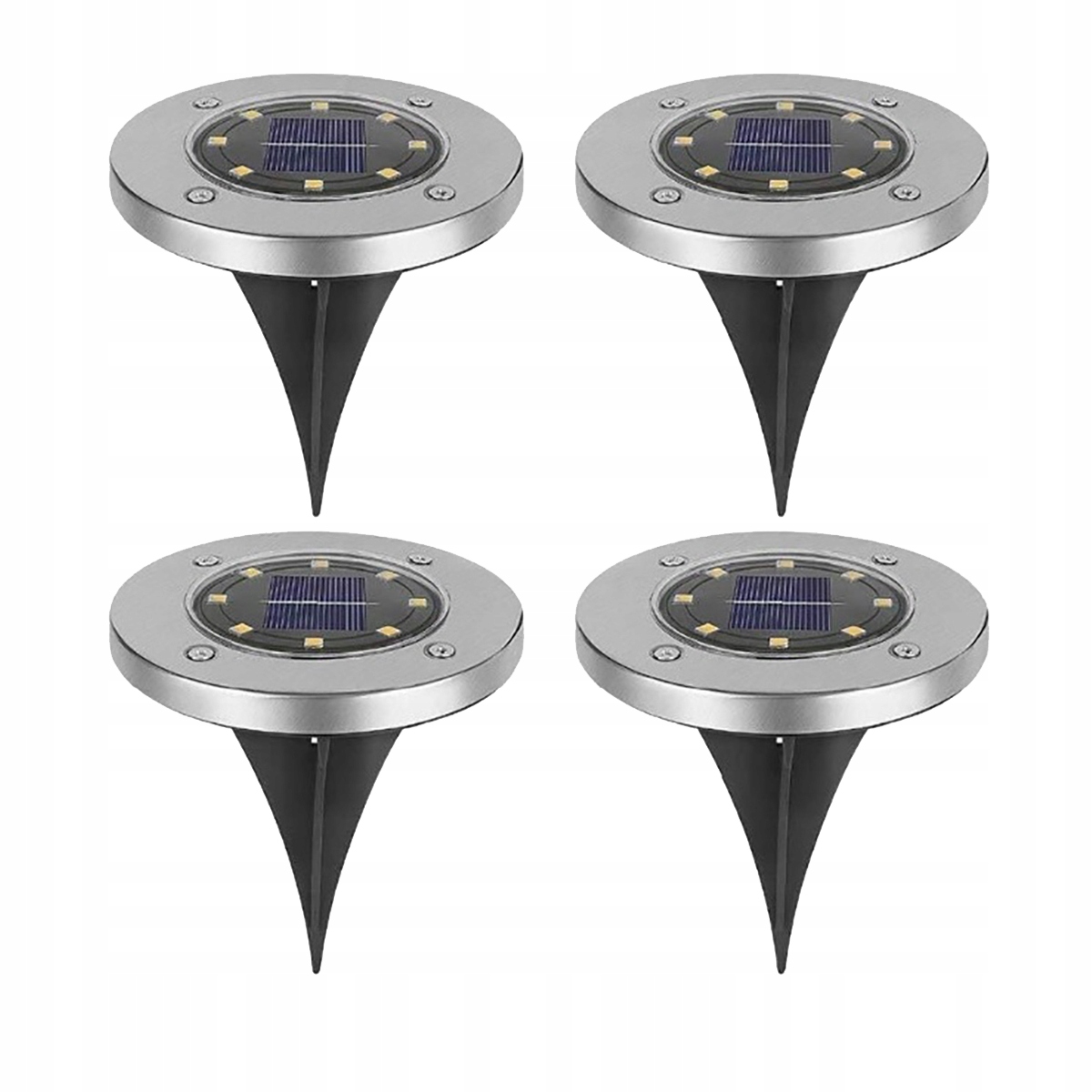 Lampa Solarna Led Ogrodowa Najazdowa Gruntowa 4szt