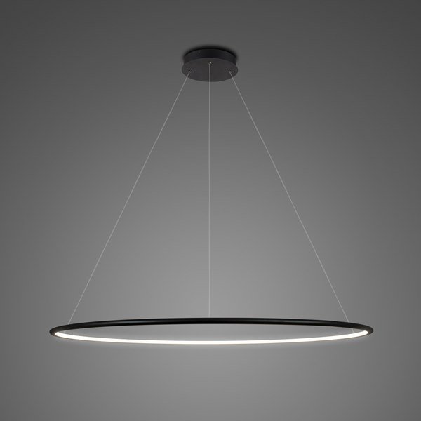 Altavola Design nowoczesna lampa Ledowe Okręgi No. 1 100cm czarna in 4k LA073/P_100_in_4k_black