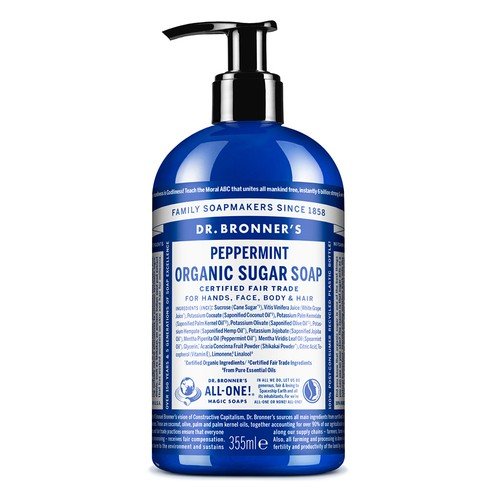 Dr. Bronner's Dr Bronners Dr Bronners Peppermint mydło w płynie do ciała i włosów 355 ml