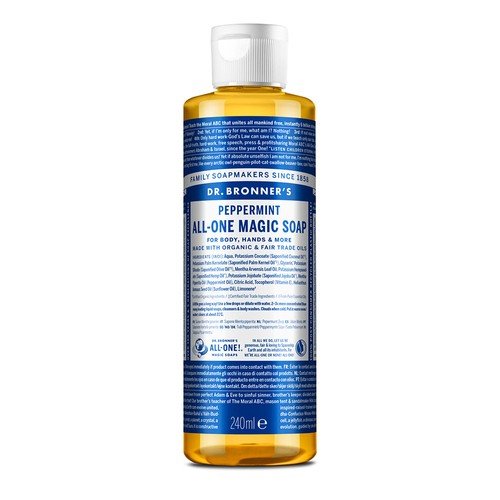 Dr. Bronner's Dr Bronners Dr Bronners Peppermint uniwersalne mydło w płynie 240 ml