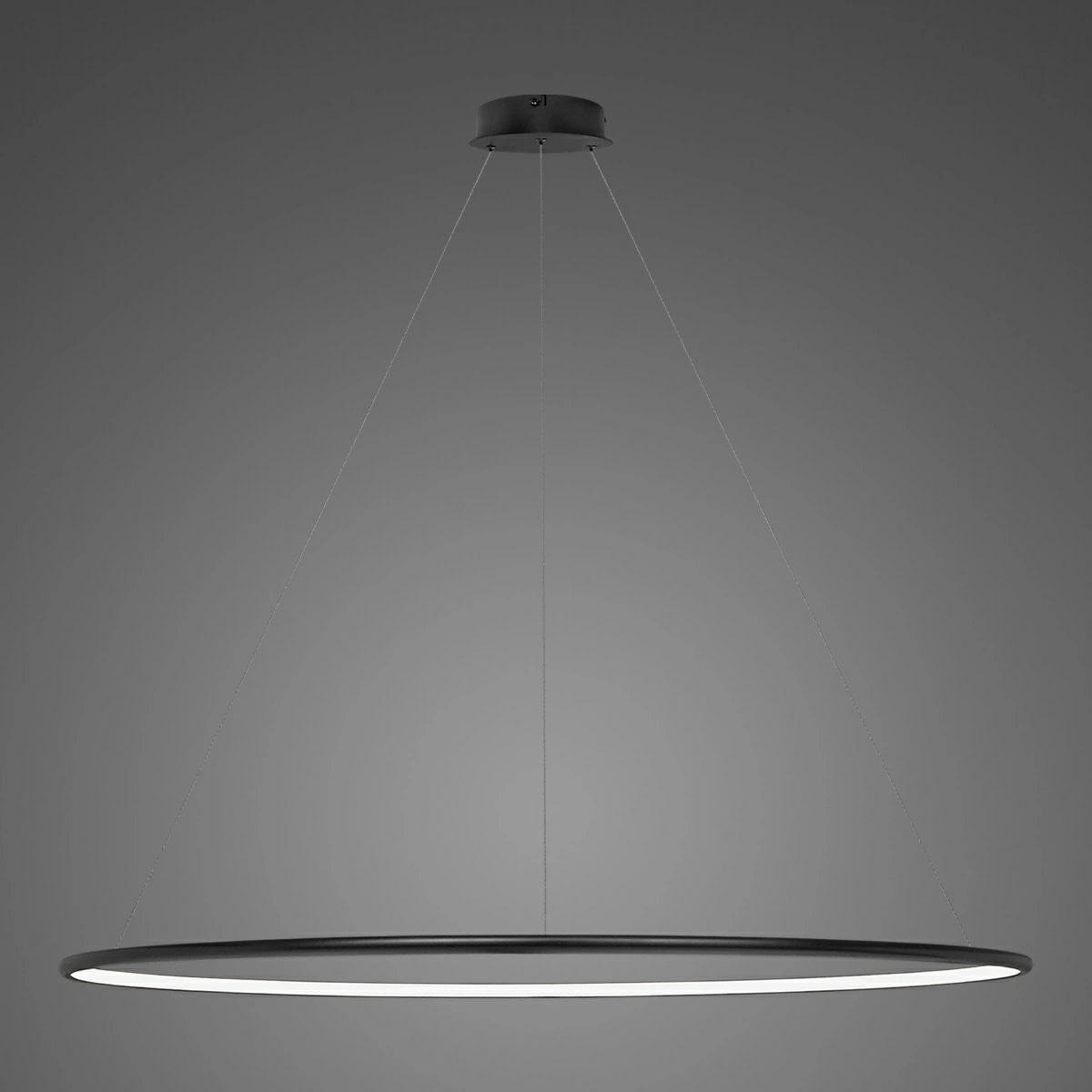 Altavola Design lampa wisząca Ledowe okręgi No 1 in 3k czarna_ściemnialna LA073/P_150_in_3k_black_dimm