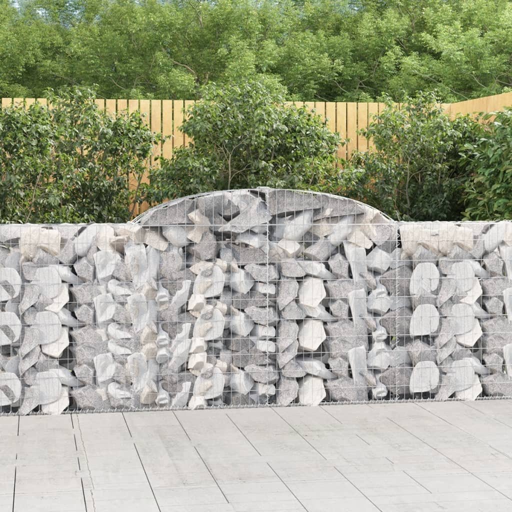vidaXL Kosze gabionowe, 20 szt, 300x30x100/120cm, galwanizowane żelazo