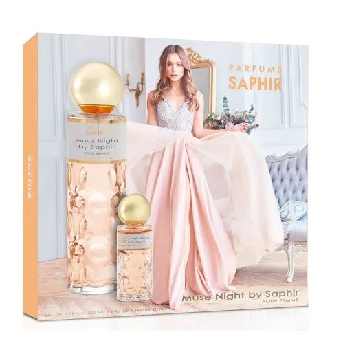 Saphir SAPHIR WOMEN Woda perfumowana MUSE NIGHT BY, zestaw 200 ml + 25 ml 8424730026628