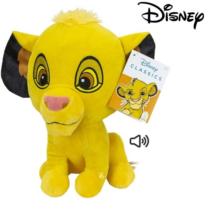 Disney Król Lew Simba Maskotka Plusz Dźwięk 26 Cm