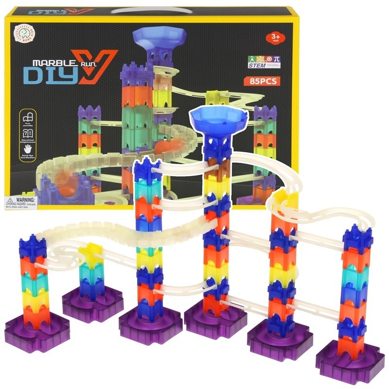 Urwiskowo, tor kulkowy kulodrom wyścig zjeżdżalnia kulek 84el